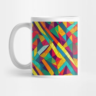 seamless Geometric pattern of lines Mug